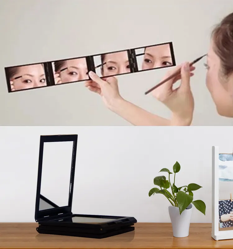 Multifunctional Multi-Angle Four-Sided Foldable Mirror