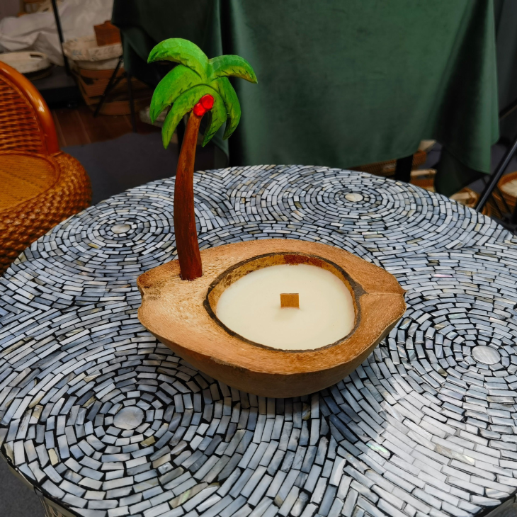 Coconut Shell Scented Candle Base