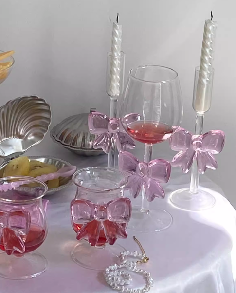 Pink Butterfly Romantic Candle Holder