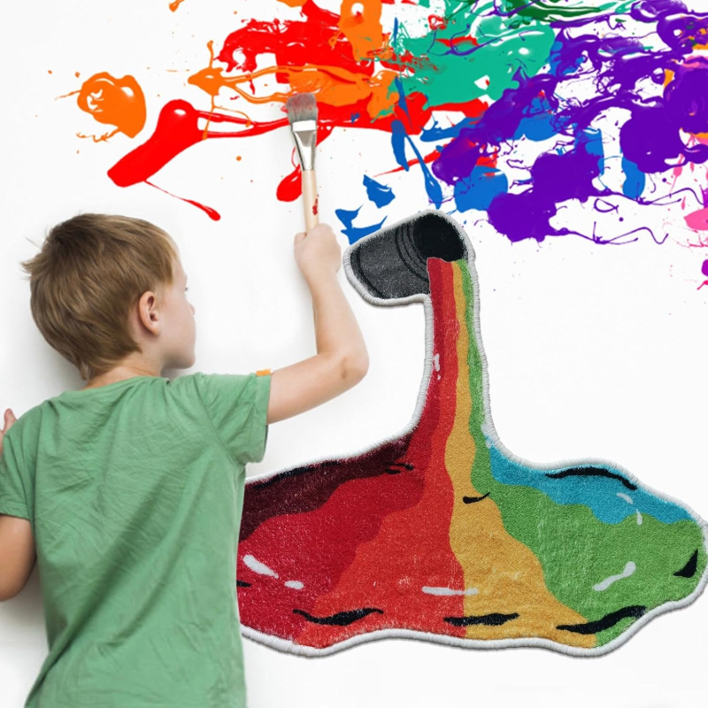 Rainbow Paint Bucket Rug