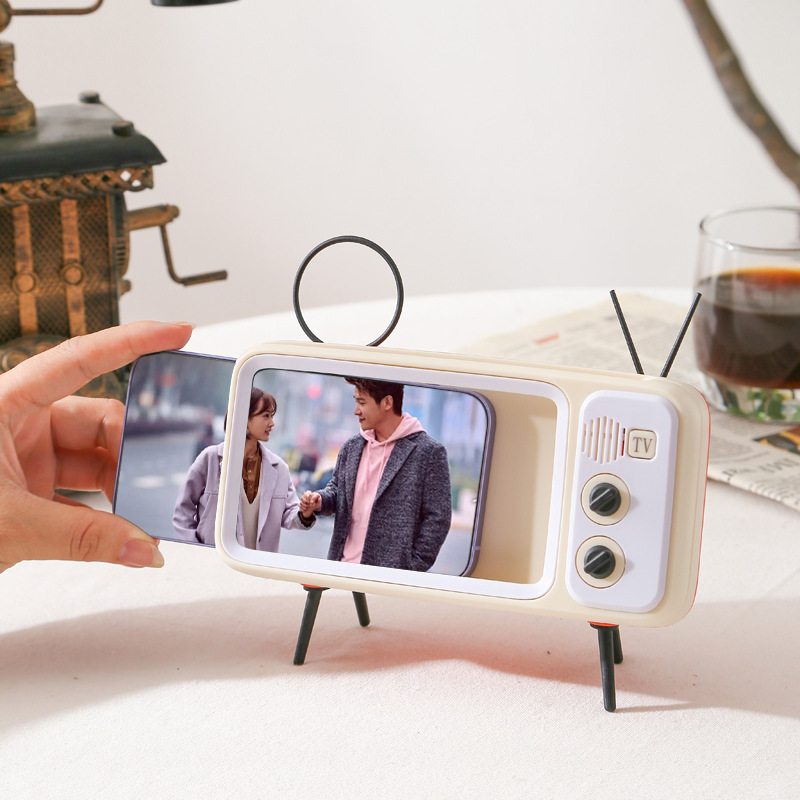 Retro TV Speaker Phone Stand