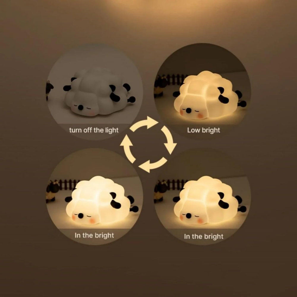 Sheep clapping sensor silicone lamp