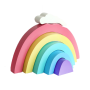 Cloud Rainbow Building Block Ornament