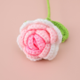 Crochet Gradient Wool Roses Bouquet 6pcs