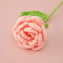 Crochet Gradient Wool Roses Bouquet 6pcs