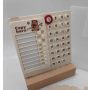 Self-Discipline Punch Card Perpetual Calendar Kapybara