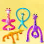 Suction Cup Giraffe Head with Lights 4pcs